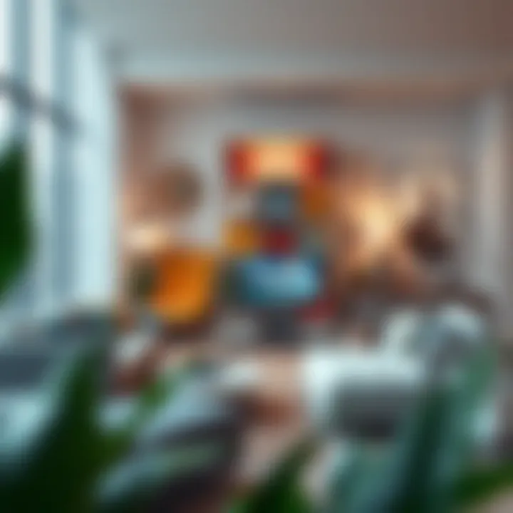 Aesthetic Integration: Giant Pill Organizer in a Contemporary Setting A stylish giant pill organizer designed to blend with modern home decor