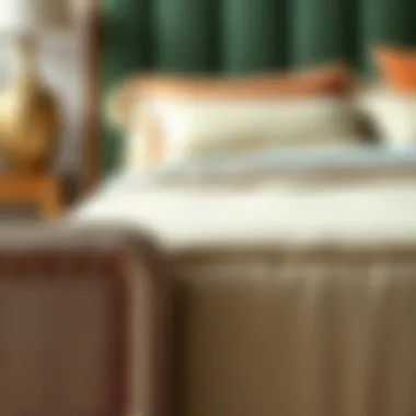 Premium Materials of High Profile Bed Frames Close-up of premium materials used in high profile bed frames