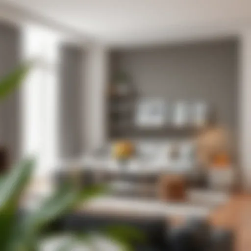 Compact living room with multi-functional furniture