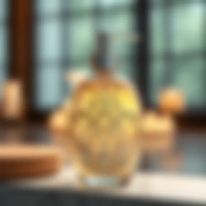 Elegant soap bottle with intricate design