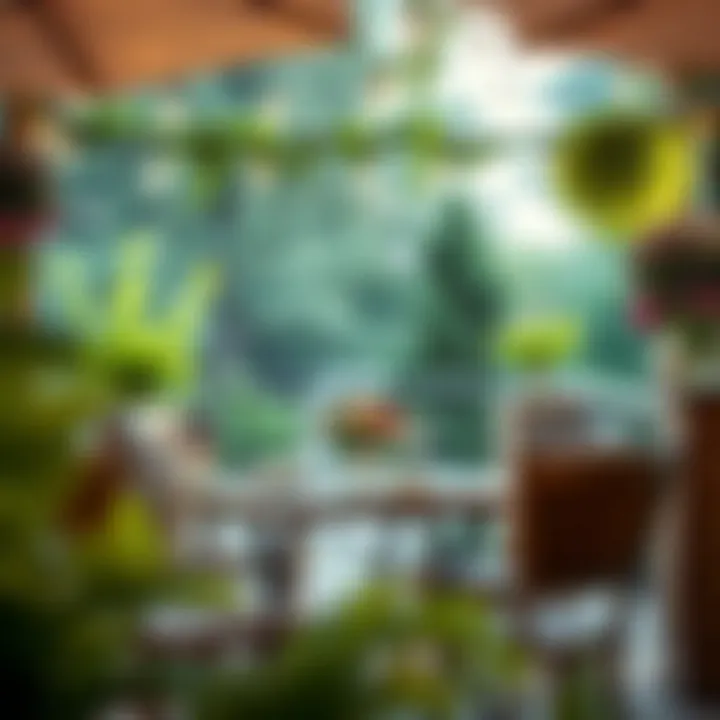 Inviting Outdoor Dining Ambiance Inviting outdoor dining ambiance created by bistro furniture