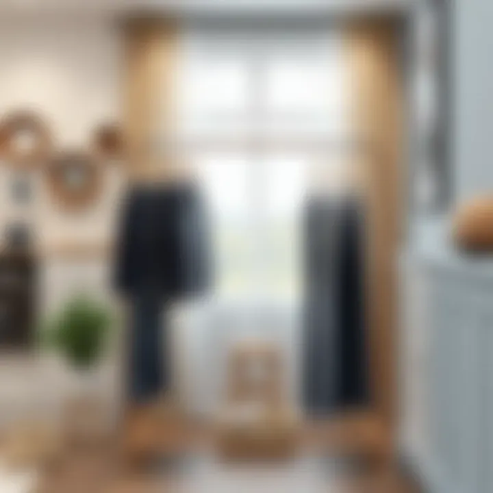 Innovative drying rack design integrating aesthetics and functionality.