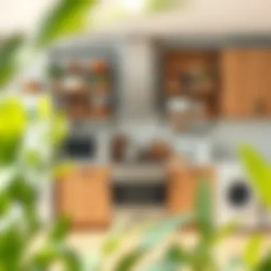 Eco-Friendly Kitchen Solutions An array of eco-friendly kitchen appliances displayed together