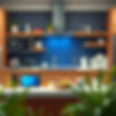 Showcasing Modern Kitchen Gadgets A modern kitchen appliance setup showcasing various gadgets