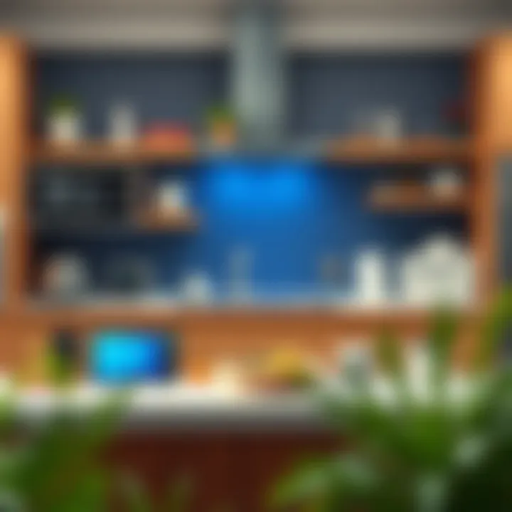 Showcasing Modern Kitchen Gadgets A modern kitchen appliance setup showcasing various gadgets