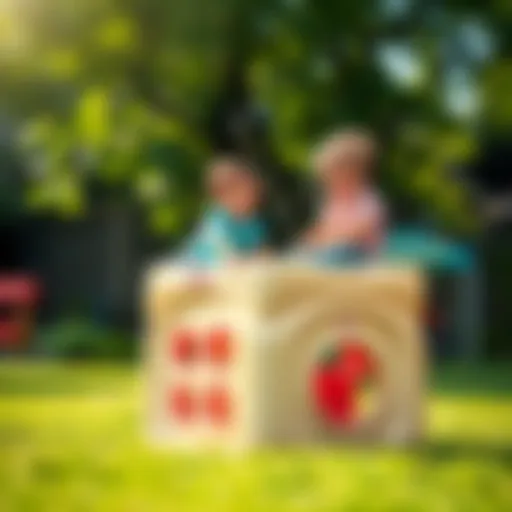 Children playing on the Little Tikes Outdoor Climber Cube