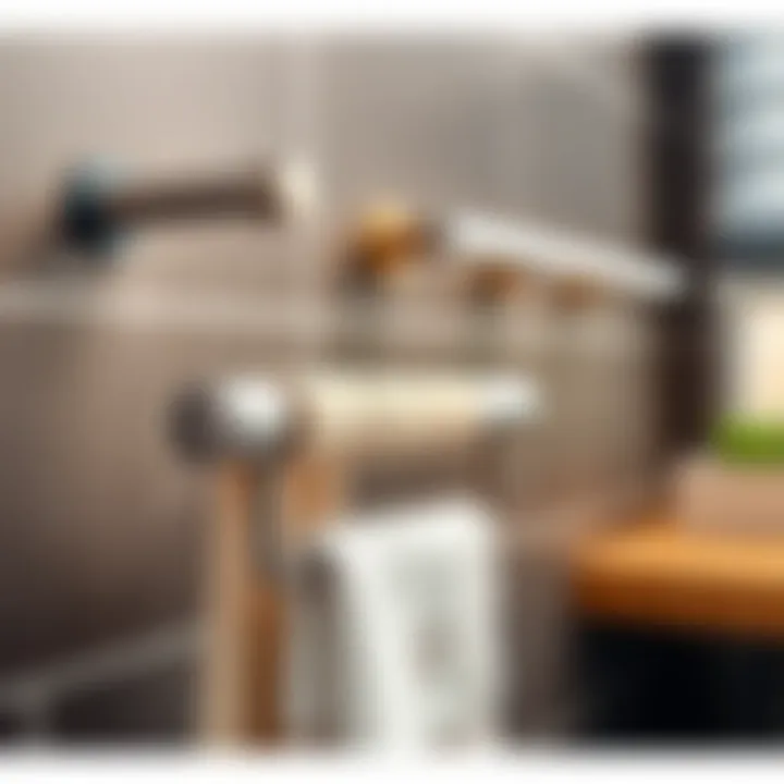 Variety of materials used in drill-free towel bars, highlighting durability and style