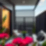 Stylish black balcony screens enhancing outdoor elegance
