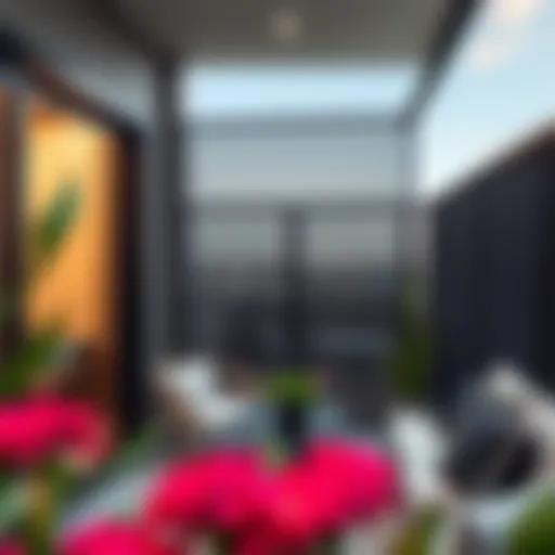 Stylish black balcony screens enhancing outdoor elegance