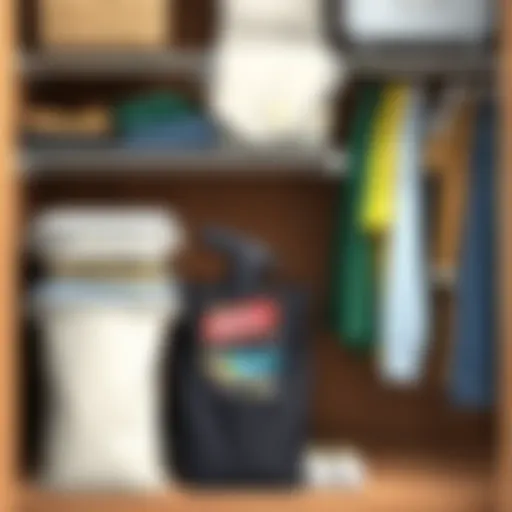 Optimal Organization with Vacuum Storage Solutions Vacuum Ziploc bags neatly arranged in a storage space.