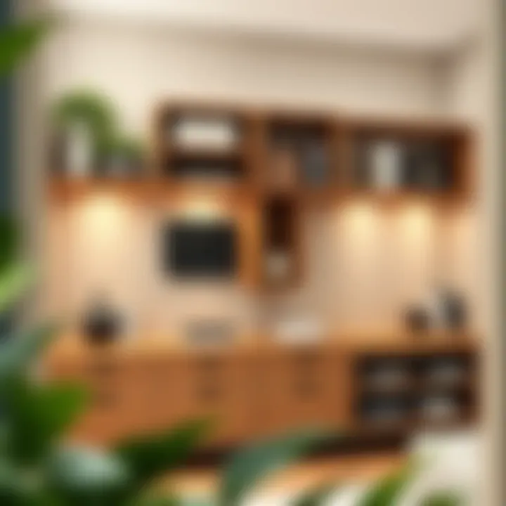 Functional and Decorative Shelf Units Stylish shelf units showcasing a blend of functionality and decor