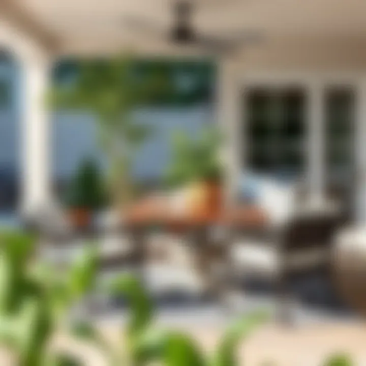 Outdoor Living Space Featuring a Multifunctional Garden Table Outdoor living space featuring a multifunctional garden table