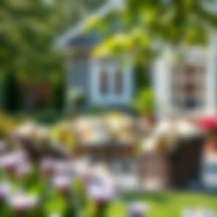 Transform Your Outdoor Space with Style Elegant conversation patio set in a serene garden