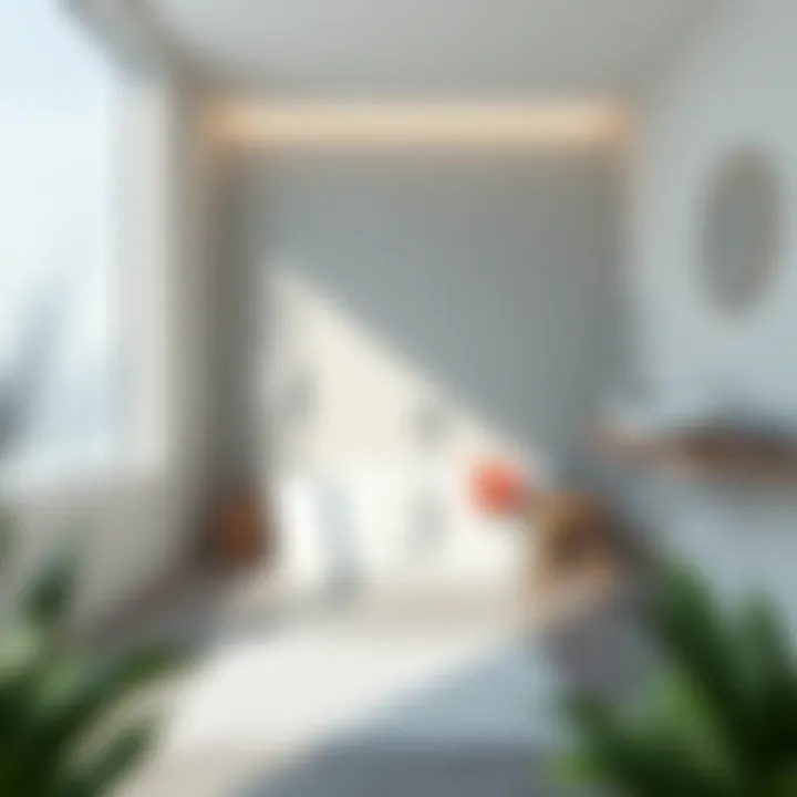 Chic Minimalism in Bathroom Design Minimalistic bathroom featuring a chic bath mat