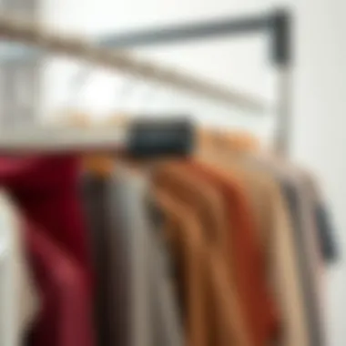 Mobility Feature of Heavy Duty Clothes Rack Close-up of the mobility feature of a heavy duty clothes rack