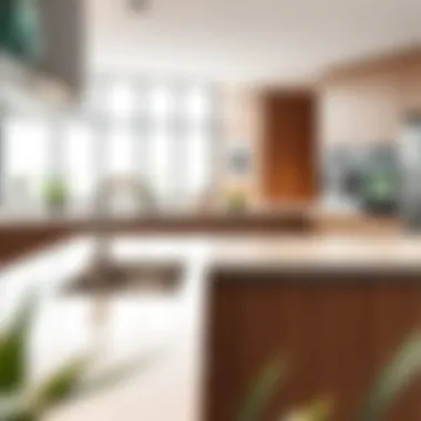 Contemporary Aesthetics with Stainless Steel Combinations Modern kitchen showcasing stainless steel sink and countertop design