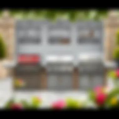 Variety of Modular Grill Station Layouts A comparison of different modular grill station layouts