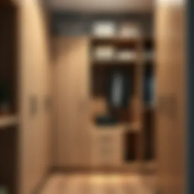 Stylish Wooden Lockers for Organization Stylish wooden lockers enhancing closet organization