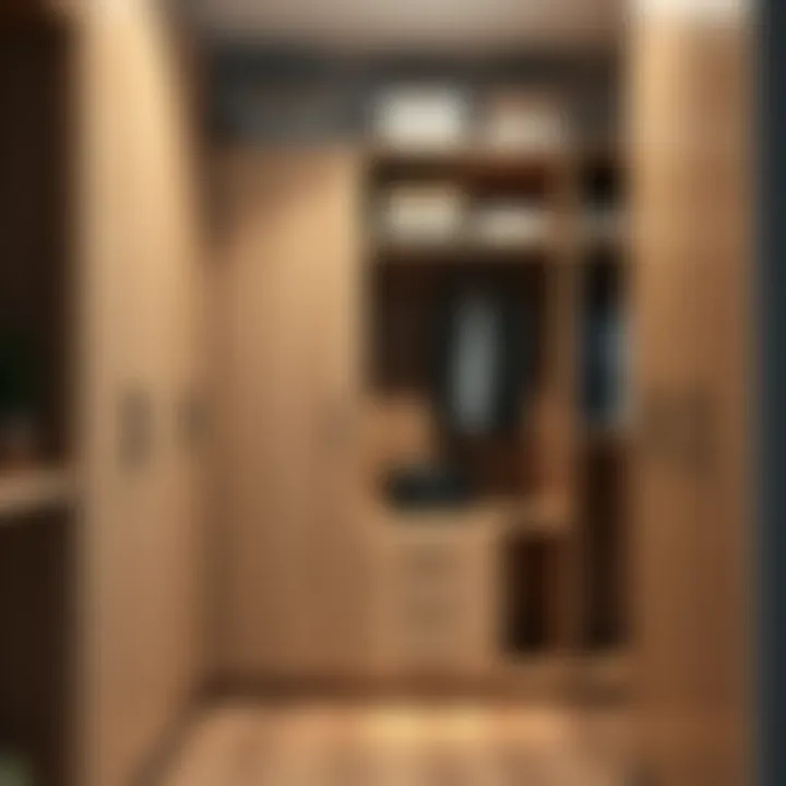 Stylish Wooden Lockers for Organization Stylish wooden lockers enhancing closet organization