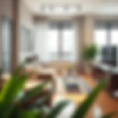 Multi-functional furniture in a stylish apartment