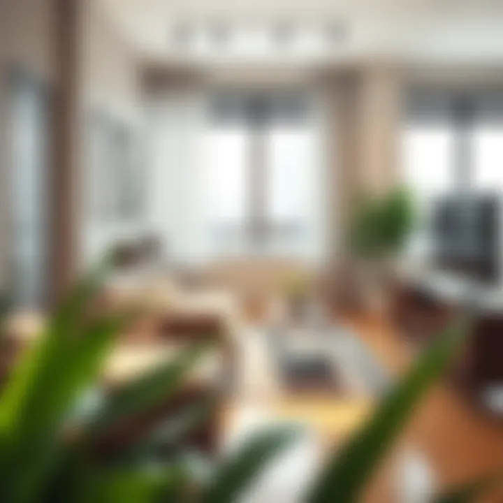 Multi-functional furniture in a stylish apartment