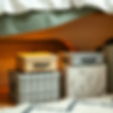 Creative use of decorative boxes for under bed organization