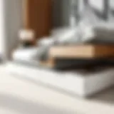 Stylish under bed storage drawers in a modern bedroom