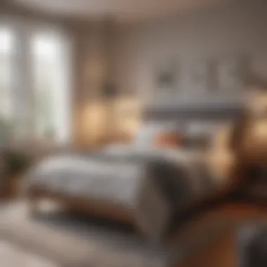 Layered Lighting: A Cozy Bedroom Setup Cozy bedroom setup with layered lighting