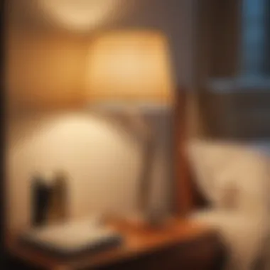 Warm Glow: An Elegant Bedside Reading Lamp Elegant bedside reading lamp with warm light