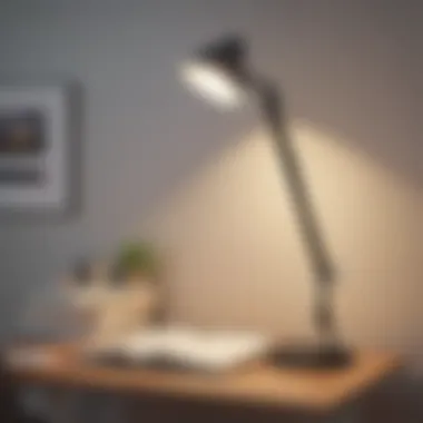 Modern smart reading light with adjustable settings