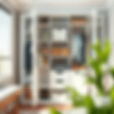 Innovative Storage Solutions Neatly organized closet showcasing various storage solutions.