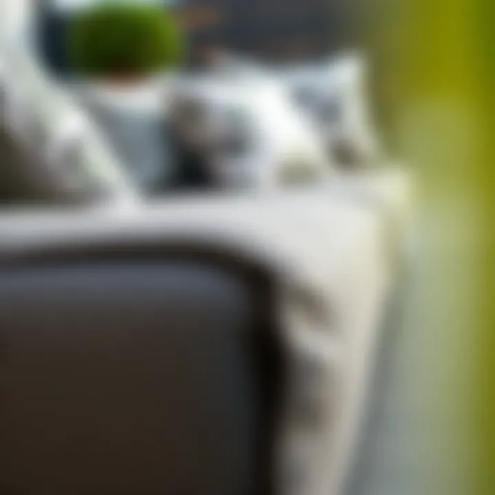 Materials and Textures of Outdoor Sofas Close-up of materials used in outdoor sofas with chaise lounges