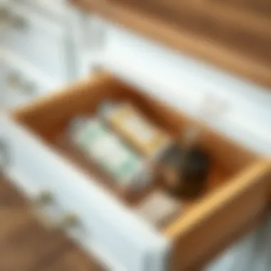 Aromatic scent packets displayed in a beautifully organized drawer