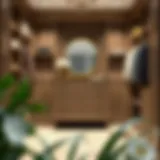 Elegant Dresser in Walk-In Closet Elegant dresser design in a luxurious walk-in closet