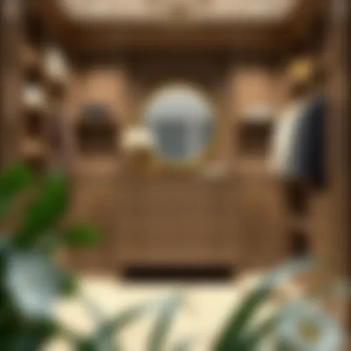 Elegant Dresser in Walk-In Closet Elegant dresser design in a luxurious walk-in closet