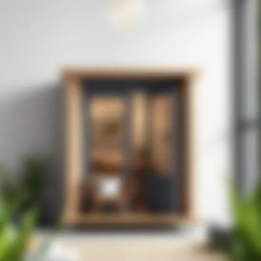 Elegant small vertical shed with modern design