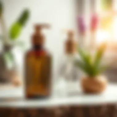 Sustainable lotion bottle made from recycled materials