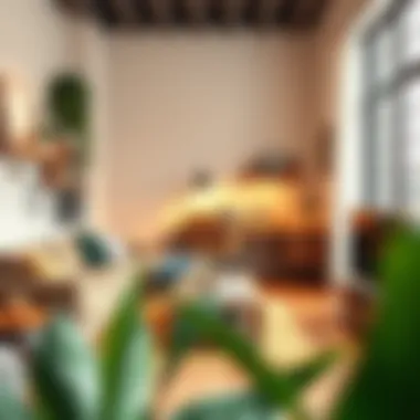 Cozy and organized studio apartment interior