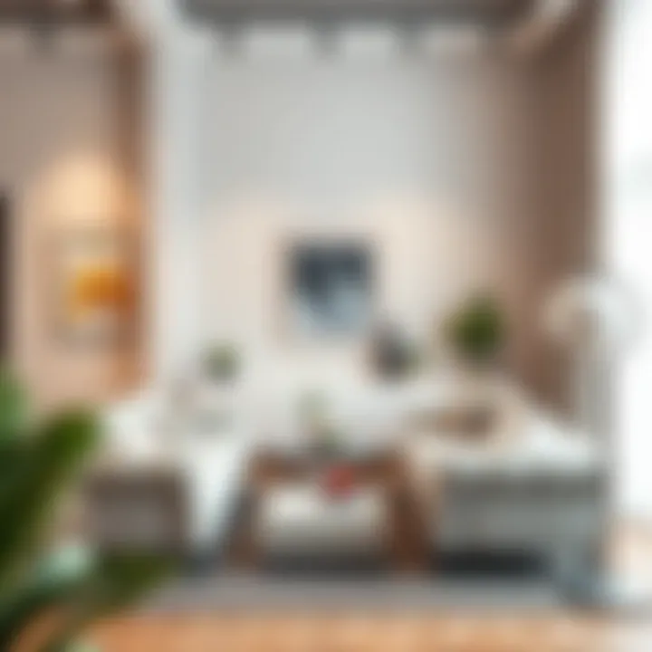 Stylish multi-functional furniture in a studio