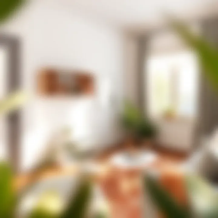 Optimized layout of a studio apartment