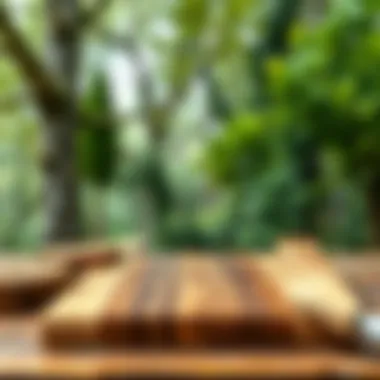 Sustainable wood sourcing illustration with trees