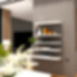 Elegant swivel wall mount shelf showcasing modern design