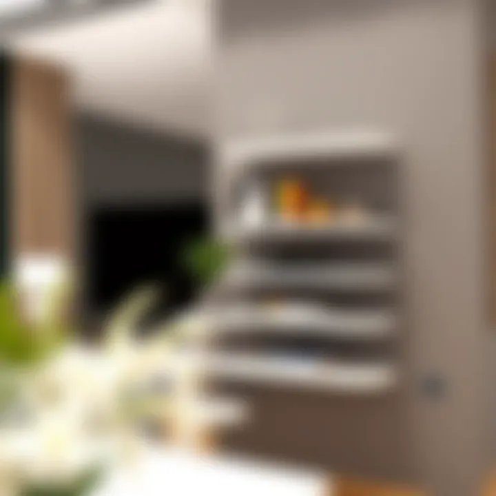 Elegant swivel wall mount shelf showcasing modern design