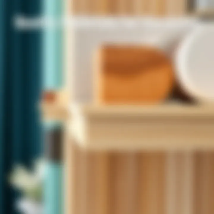 Close-up of materials used in swivel wall mount shelves