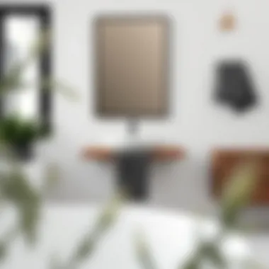 Black Towel Holder in Minimalist Decor Stylish black towel holder complementing minimalist decor