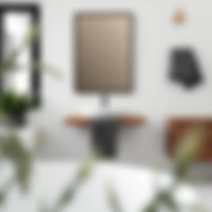 Black Towel Holder in Minimalist Decor Stylish black towel holder complementing minimalist decor