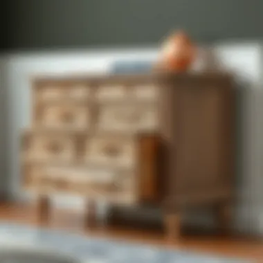 Stylish Design Features of Six Drawer Chest Dresser Stylish six drawer chest dresser with unique design features