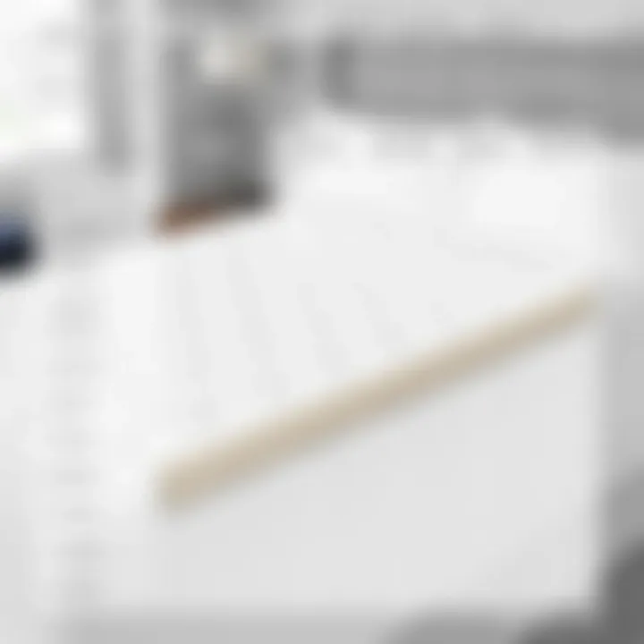 Comparison chart of one-inch memory foam mattress versus other mattress types.