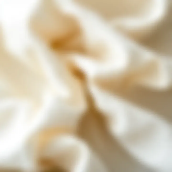 Close-up of various linen fabrics showcasing texture and quality