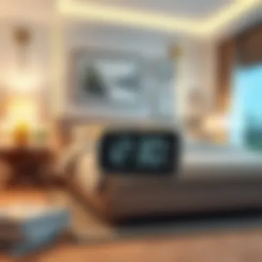 Integrating Digital Alarm Clocks into Modern Decor Digital alarm clock in a stylish bedroom setting